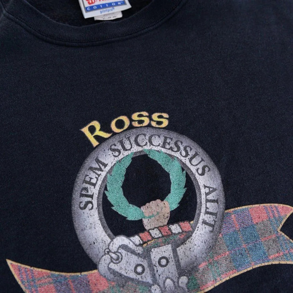 Vintage Hanes Black Ross Crewneck Sweater Size XL - Picture 11 of 11